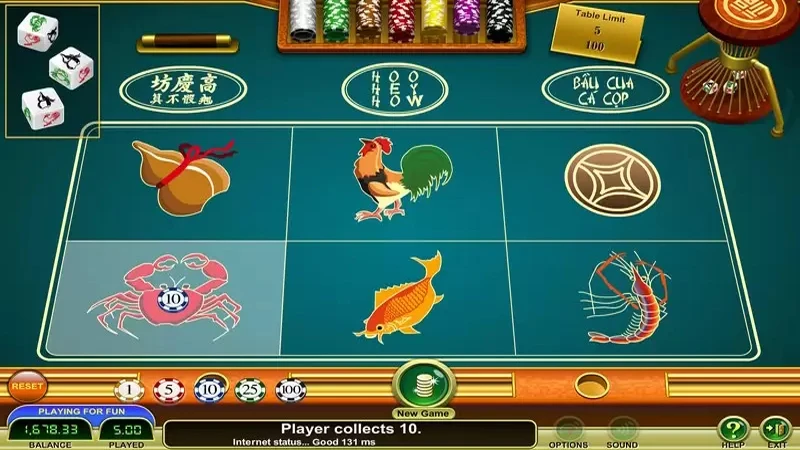 Luật chơi game bầu cua dễ nhớ. 